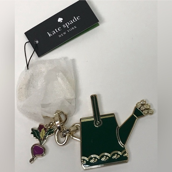 NWT Kate Spade Harvest Time Watering Can Keychain/ Bag Charm 😍 - Picture 7 of 14